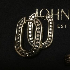 JOHN HARDY 18k Huggie Hinged Hoops